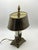 Vintage French Bouillotte Style Two-Light Desk Lamp With Black Tole Shade For Sale In Chicago - Image 6 of 7