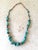 Gorgeous, rare vintage turquoise, and coral Native American beaded necklace