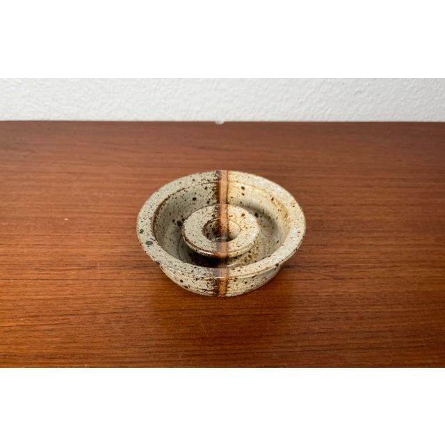 Mid-Century Modern Danish Studio Pottery Candleholder, 1960s For Sale - Image 13 of 18