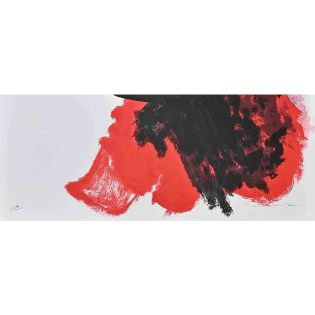 Bull in Red is a very colorful artwork realized by Josè Guevara in the 1990s. Lithograph on paper. Edited by Fondazione Di...