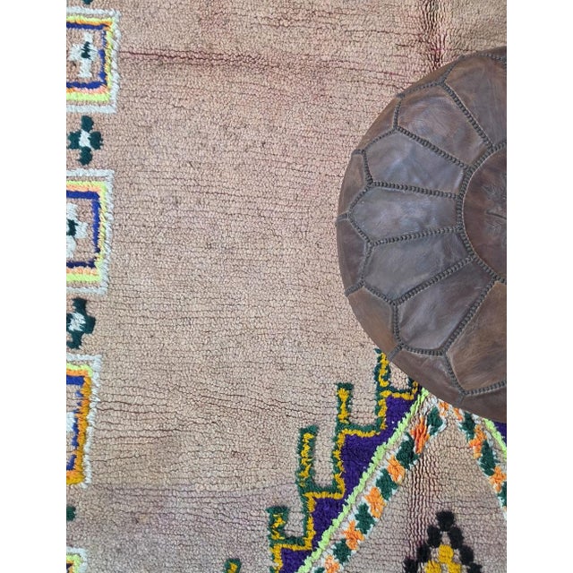 1980s Moroccan Tribal Berber Wool Rug - 12.3 X 5.3 Ft For Sale In Cleveland - Image 6 of 8