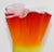 Mid-Century Modern Mid 20th Century Murano Orange Freeform Handkerchief Footed Vase For Sale - Image 3 of 13