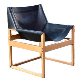 Saddle Leather Möbel Modell Canto Shell Chair by Rainer Schell for Schlapp, 1970s For Sale