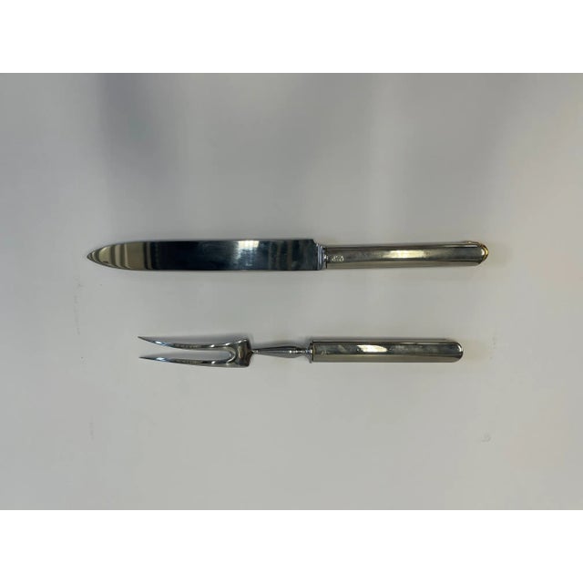 Vintage Gucci Brass and Chrome Serving Pieces For Sale In Philadelphia - Image 6 of 13