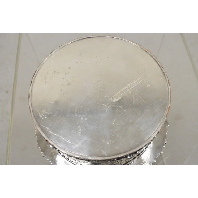 Antique English Sheffield Sterling Silver Mounted Silver Plated Champagne Bottle Coaster For Sale - Image 11 of 12