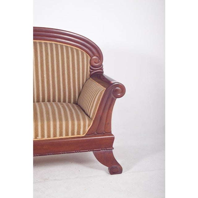 French Upholstered 3-Seater Canape For Sale - Image 5 of 12