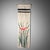 Shōwa Era Wall Decoration with Hand-Painted Iris, Japan, 1950s For Sale - Image 10 of 10