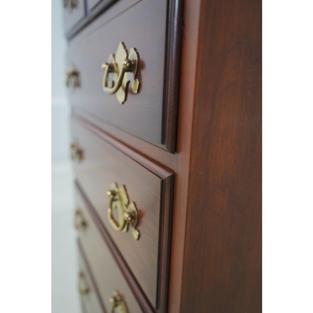 Wood Henkel Harris Cherry 7 Drawer Lingerie Chest For Sale - Image 7 of 16