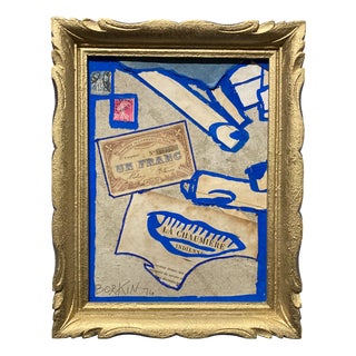Borkin, L'Armée du Salut, Collage and Acrylic, 1974, Framed For Sale
