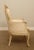French Louis XV Style Vintage Pair Cream Painted Tufted Fire Side Chairs For Sale - Image 11 of 13