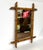 French Provincial 1930s French Faux Bamboo Mirror 17" X 23" For Sale - Image 3 of 3
