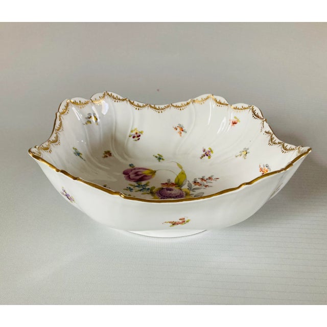 Vintage Tyndale & Mitchell Floral Porcelain Square Serving Bowl For Sale In New York - Image 6 of 6