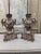 Italian Tuscan Carved Wood Pedestal Candle Holders - a Pair For Sale - Image 6 of 7