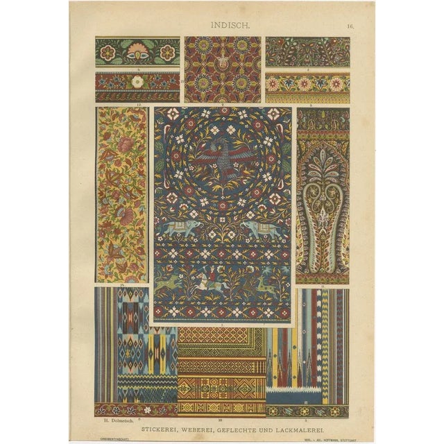 Metalwork and Textile Motifs, 1887, Paper, Set of 2 For Sale - Image 3 of 10