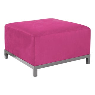 Axis Ottoman Regency Fuchsia Titanium Frame For Sale
