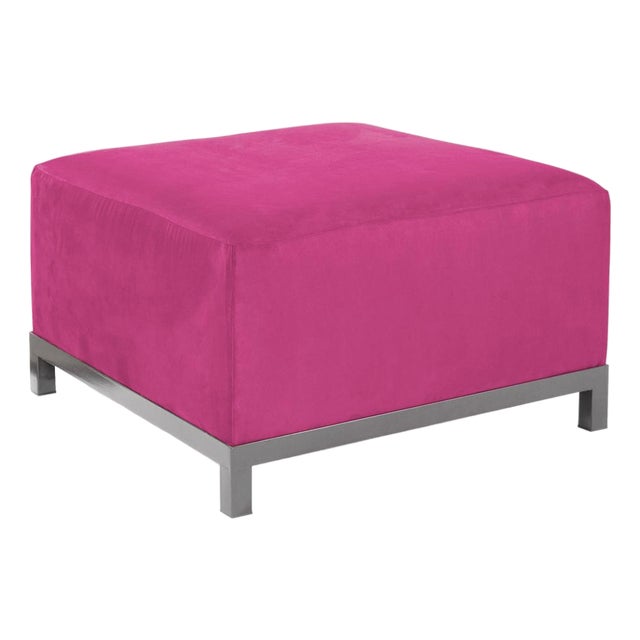 Axis Ottoman Regency Fuchsia Titanium Frame For Sale