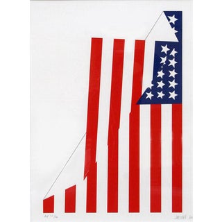 1980 "Folded American Flag" Print by Jim Jacobs For Sale