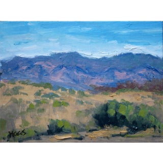 Quiet Places & Journeys — Abstract Desert Landscape, Nevada (Original Plein Air Oil Painting) For Sale