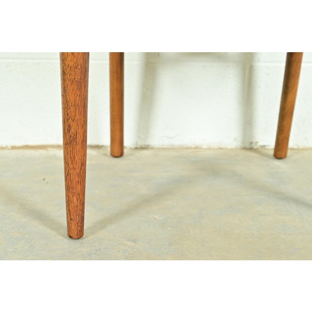Robsjohn-Gibbings Style Mid-Century Modern Walnut and Cane Dining Chairs by Henredon, Set of Four For Sale - Image 10 of 13