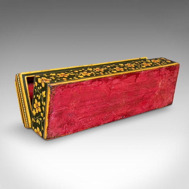 Antique Calligrapher's Quill Box, Austrian, Hand Painted, Pen Case, Edwardian For Sale - Image 12 of 12
