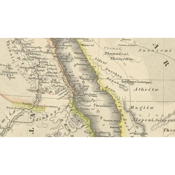 Late 19th Century Ancient Realms of Northeast Africa, Arabia, Ethiopia, and Egypt by Aeg, 1880 For Sale - Image 5 of 7