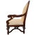 Wood Vintage Hand-Carved Mahogany Upholstered Arm Chairs With Rolled Arms - A Pair For Sale - Image 7 of 16