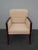 Contemporary Vintage Baker Mid Century Peach Accent Chair Wrapped in Leather For Sale - Image 3 of 13