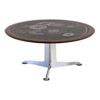 Mosaic Coffee Table in Wood from Berthold Müller-Oerlinghausen For Sale