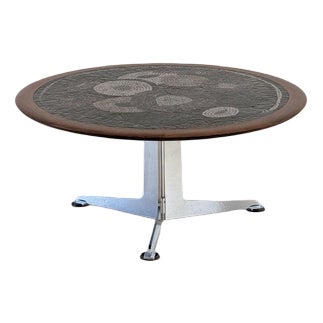 Mosaic Coffee Table in Wood from Berthold Müller-Oerlinghausen For Sale