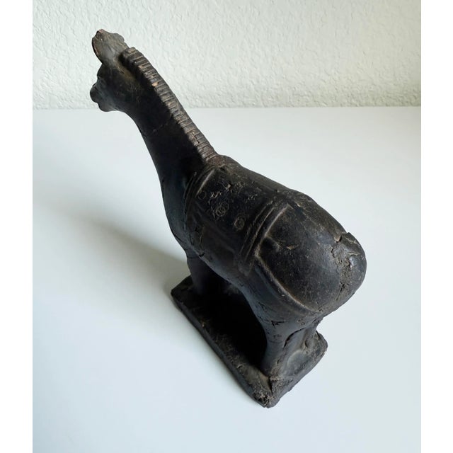 1960s terra-cotta clay reproduction Chinese warrior horse of Emperor Shi from the Qing Dynasty period. Unmarked.