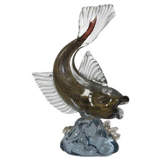 Murano Glass Carp, Italy, Late 20th-Century For Sale