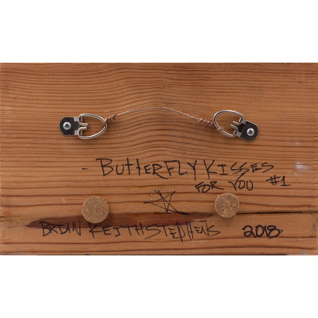 Brian Keith Stephens "Butterfly Kisses for You #1" Oil Painting 2018 For Sale - Image 4 of 7