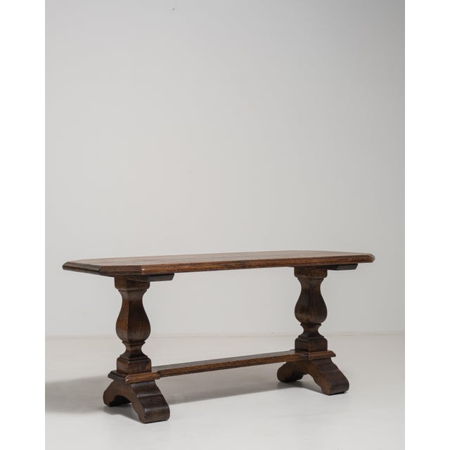 1970s Oak Refectory Coffee Table For Sale - Image 12 of 16
