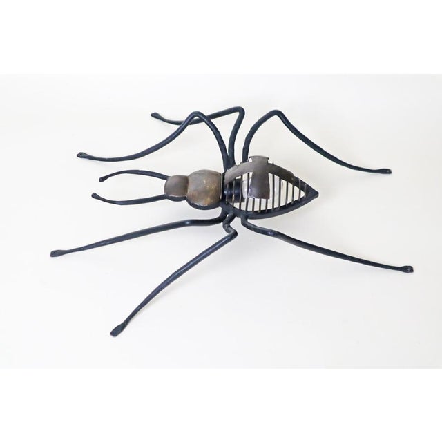 Hand-Forged Cross Spider Wall Lamp, 1960s For Sale - Image 12 of 17