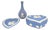 Late 20th Century Wedgwood Blue Jasperware Heart Box, Dish and Vase - 3 Pieces For Sale