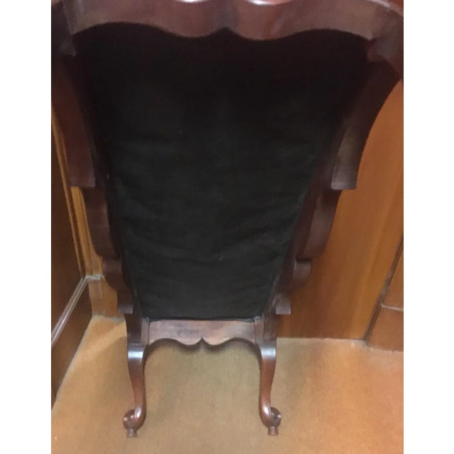 Queen Anne Queen Anne Style Mahogany Long Bench For Sale - Image 3 of 9