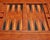 Brown Vintage Maitland-Smith Leather-Wrapped Regency-Style Games Table W/Brass Paw Feet For Sale - Image 8 of 10
