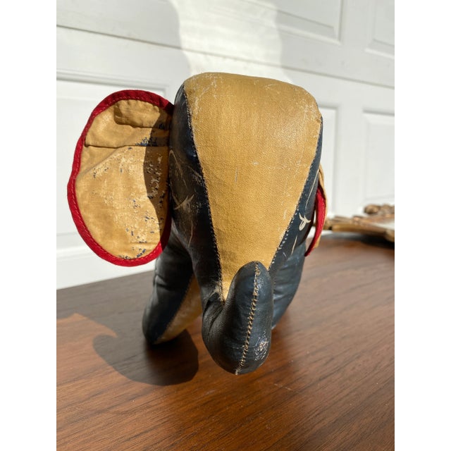 Mid 20th Century Mid 20th Century Stuffed & Painted Canvas Elephant For Sale - Image 5 of 9