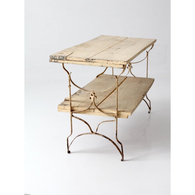 Antique French Garden Two Tier Console Table For Sale - Image 11 of 18