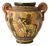 Italian Polychrome Pottery Vase from Pucci, 1930s For Sale