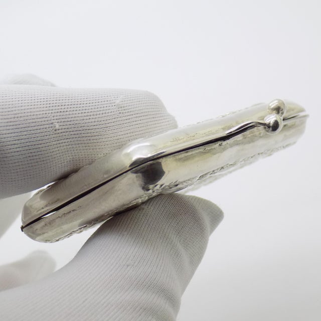 Silver Vintage Italian Handmade Genuine Sterling Silver 925 Pill Snuff Trinket Box, 1970s For Sale - Image 8 of 14