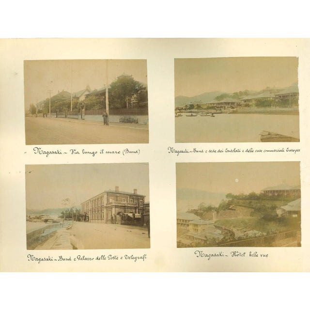 Unknown, Ancient Views of Nagasaki, Albumen Print, 1880s-1890s, Set of 8 For Sale - Image 3 of 3