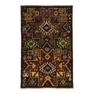 Vintage Turkish Oushak Throw Rug - 02'06 X 03'11 For Sale