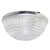 Vintage Aluminium and Clear Cut Glass Flush Mount from Holophane, France, 1950s For Sale - Image 9 of 9