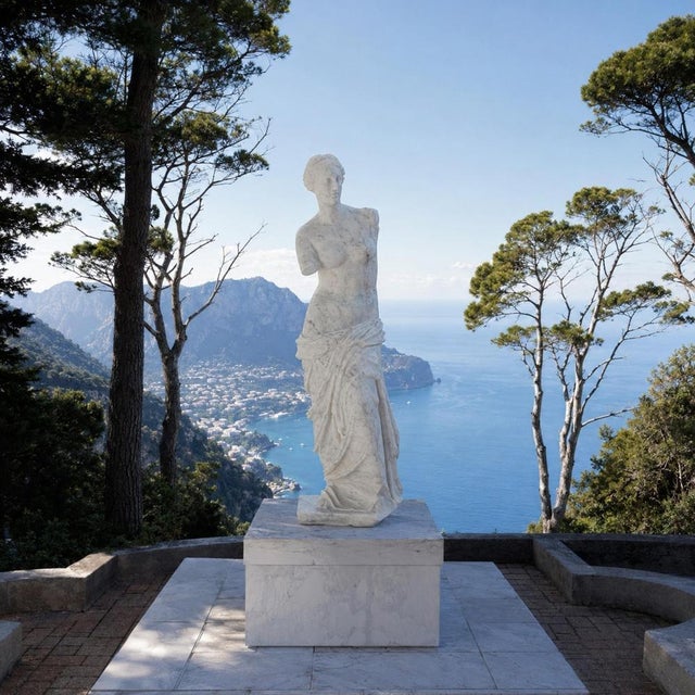20th Century Greek Statue of Venus de Milo in Carrara Marble For Sale - Image 4 of 7