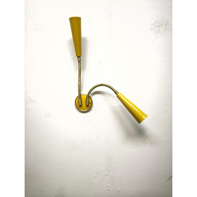 2-Light Sputnik Wall Lamp with Adjustable Arms, 1960s For Sale - Image 9 of 12