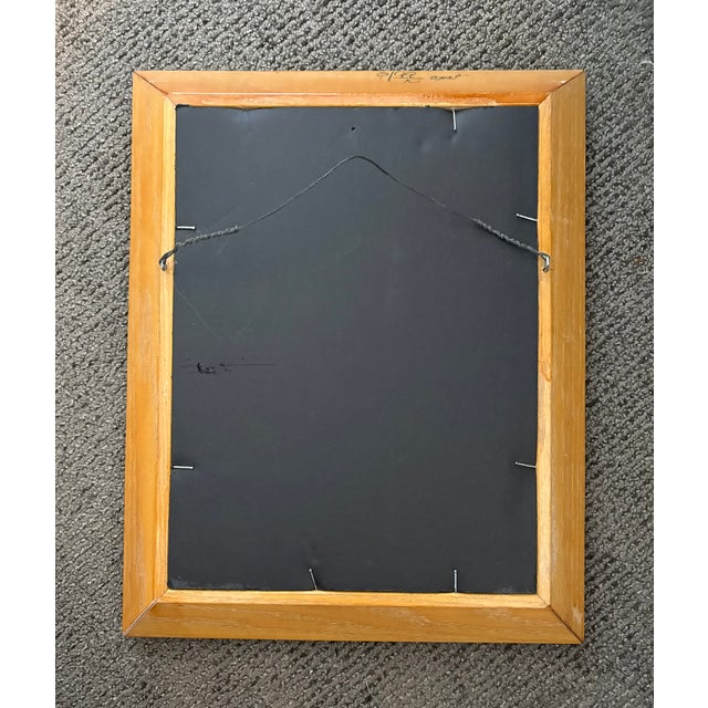 2009 Nola Artist Chris Lawson Original Outsider Art in Vintage Frame For Sale - Image 4 of 4