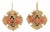 Antique Victorian 14k Gold & Red Coral Earrings For Sale