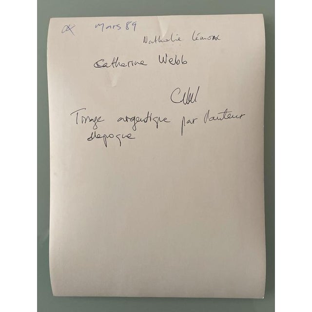 Catherine Webb, Nathalie Lémon, 1989, RC Silver Gelatin Print For Sale - Image 5 of 6