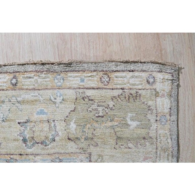 12x15 Ivory Hand-Knotted Silk Faded Floral Hues Classic Traditional Carpet Rug For Sale In New York - Image 6 of 6